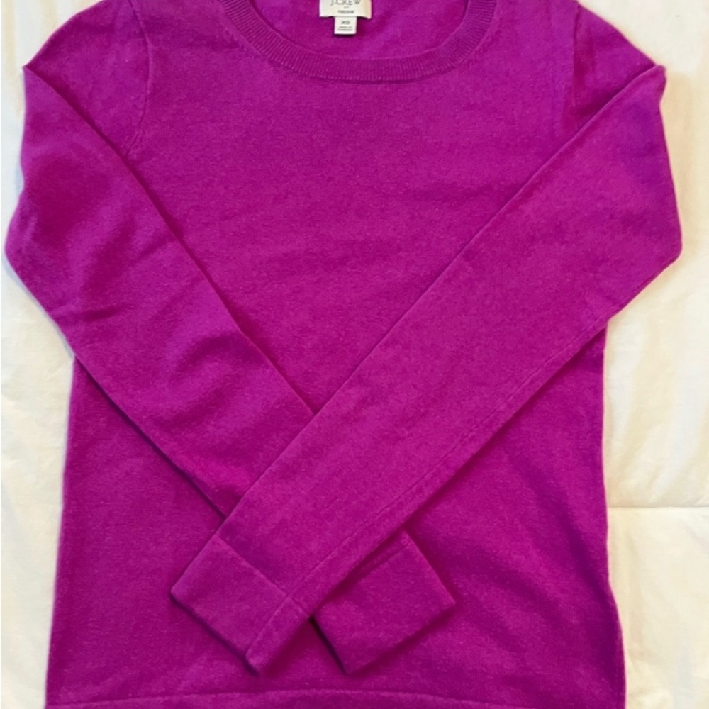 JCrew Teddie cotton/wool lightweight crew neck sweater
